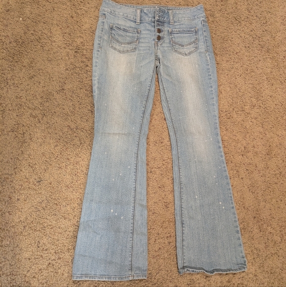 American Eagle Outfitters Denim - American Eagle Outfitters Blue Flare Denim Jeans